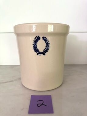 Farmhouse Pottery Vermont Laurel Crock 1 Quart Stoneware Jar For Kitchen
